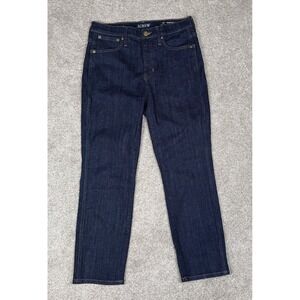 Re-Imagined By J Crew‎ 10" Vintage Slim Straight Dark Wash Blue Denim Jeans 28P
